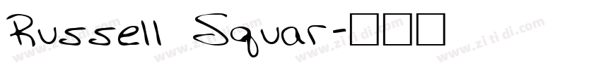 Russell Squar字体转换 Russell Squar字体转换